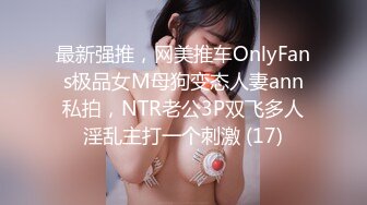 最新强推，网美推车OnlyFans极品女M母狗变态人妻ann私拍，NTR老公3P双飞多人淫乱主打一个刺激 (17)