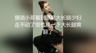 猥琐小哥看到漂亮大长腿少妇走不动了借机摸一下大长腿爽翻了