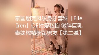 泰国朋克风纹身牙套妹「Elle Iren」OF性爱私拍 微胖巨乳泰妹榨精瘦弱男友【第二弹】