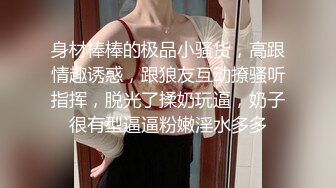 身材棒棒的极品小骚货，高跟情趣诱惑，跟狼友互动撩骚听指挥，脱光了揉奶玩逼，奶子很有型逼逼粉嫩淫水多多